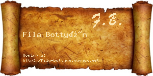 Fila Bottyán névjegykártya